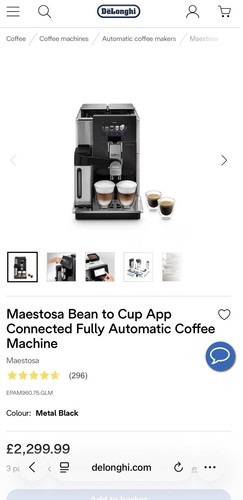 Delonghi maestosa bean cup - delonghi,